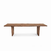Live Edge Solid Oak Dining Table