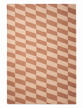 Tonal Beige Geometric Harlequin Rug
