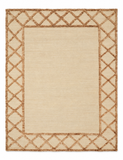 Handwoven Natural Jute Border Rug