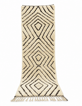 Hand-Woven Geometric Berber Runner