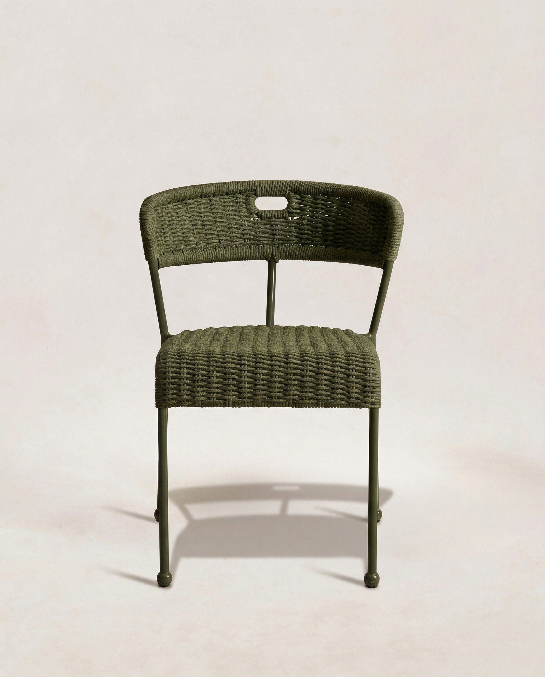 Olive Woven Rope Dining Chair
