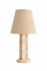 Architectural Travertine Stone Table Lamp