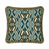 Intricate Woven Geometric Throw Pillow