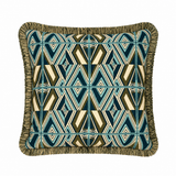 Intricate Woven Geometric Throw Pillow