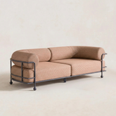 Modern Industrial Bolster Sofa