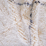 Minimalist Cream Trellis Berber Rug