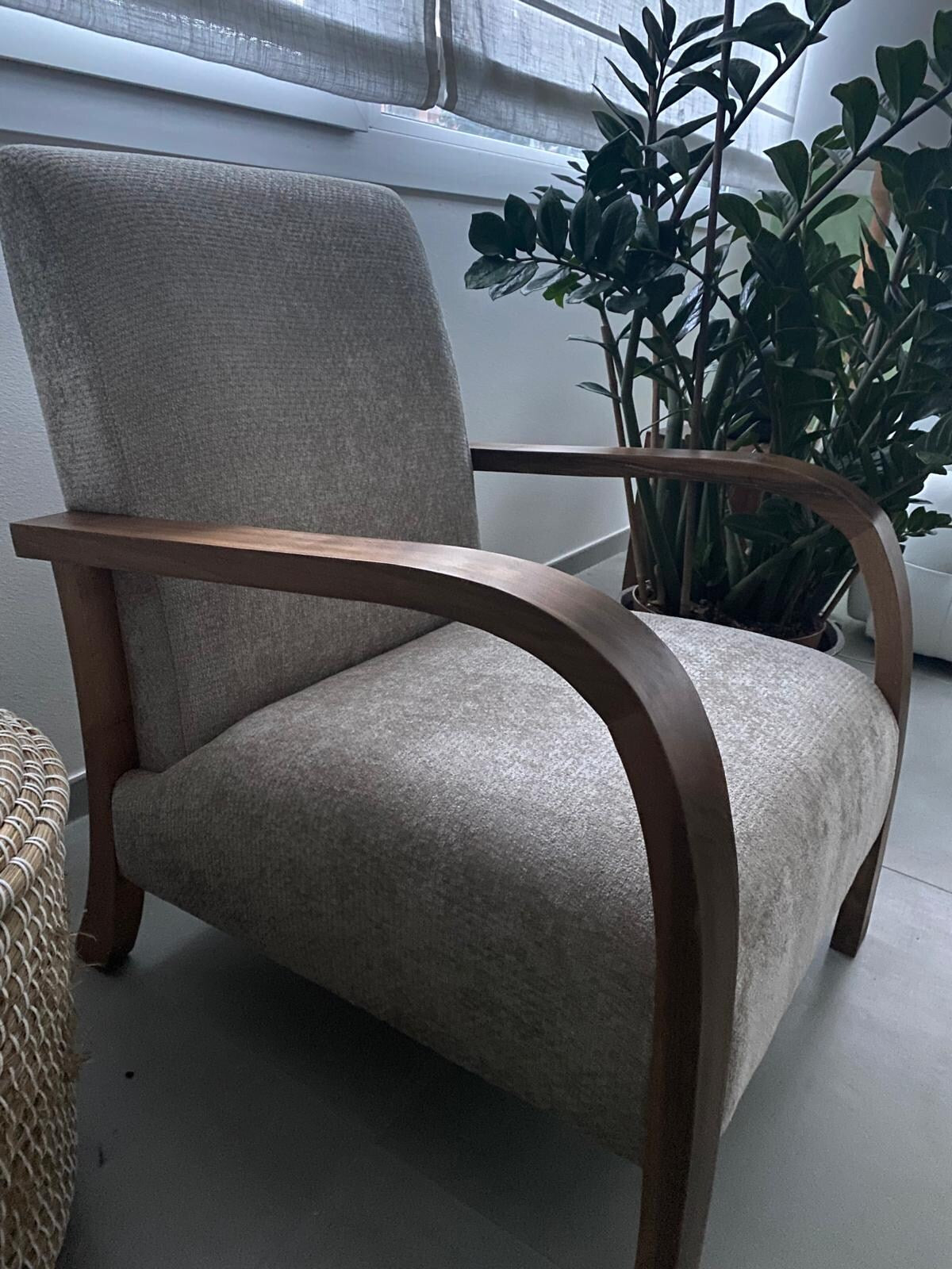 Mid-Century Modern Curved Armchair