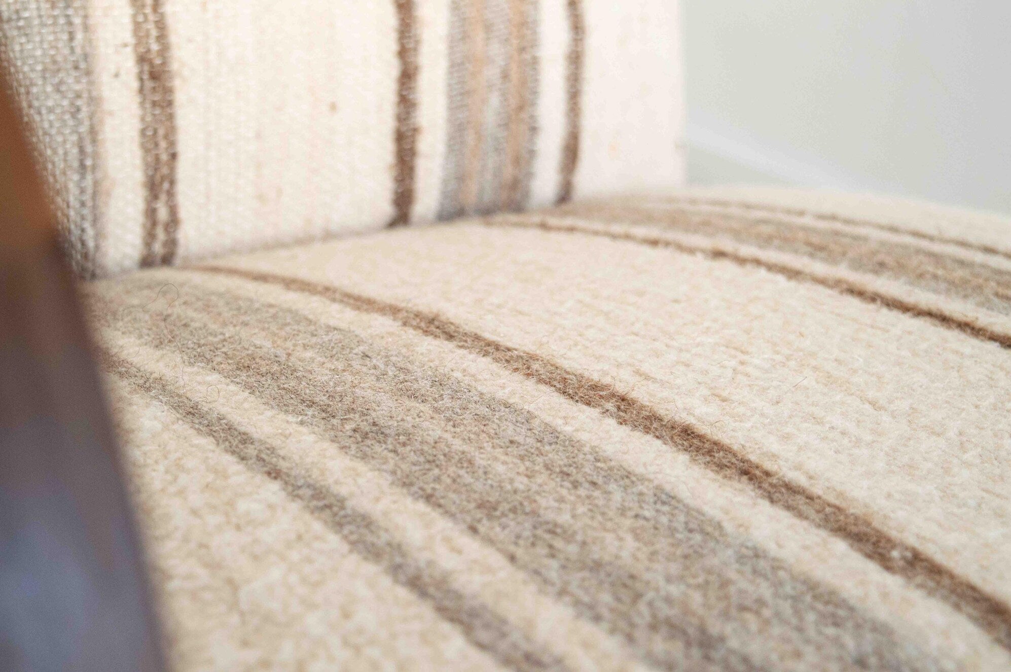 Vintage Wood Striped Armchair