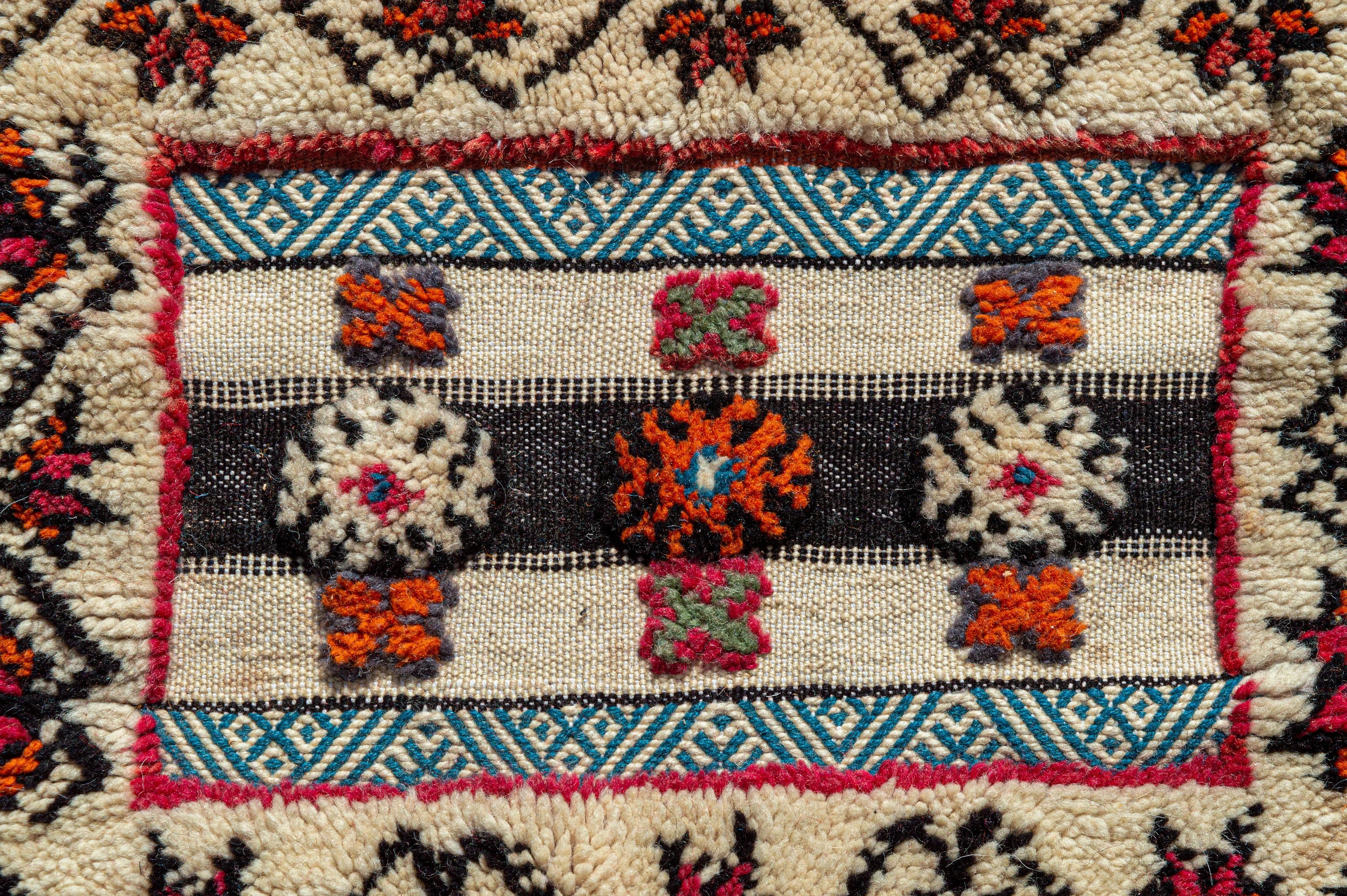Hand-Woven Tribal Geometric Kilim