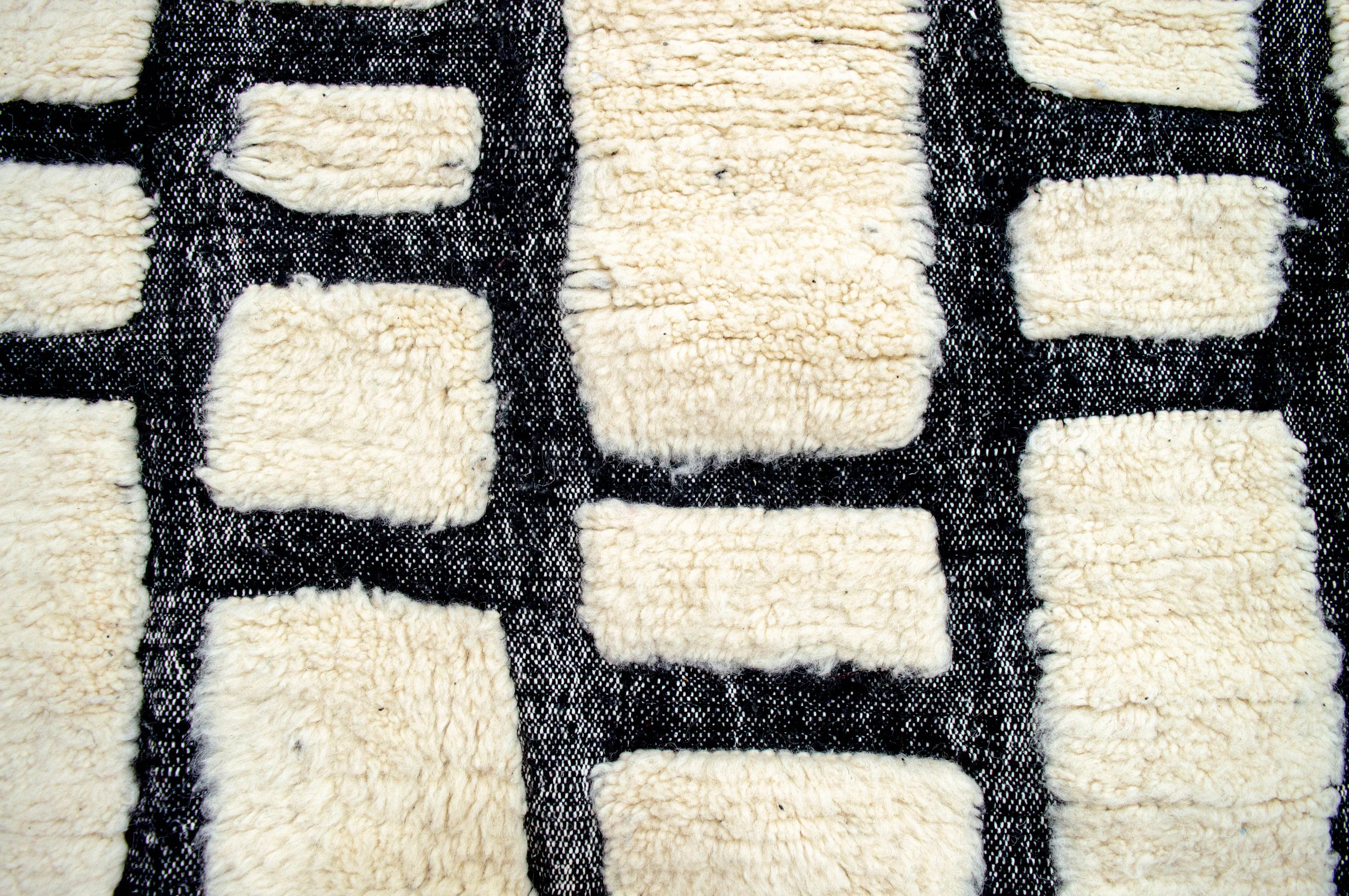 Modern Abstract Beni Ourain Rug