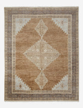 Earth-Toned Medallion Tribal Rug