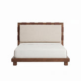 Leather Strap Modern Platform Bed