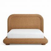 Handcrafted Rattan Platform Bed