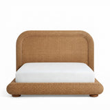 Handcrafted Rattan Platform Bed
