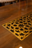 Handcrafted Brass Inlay Table