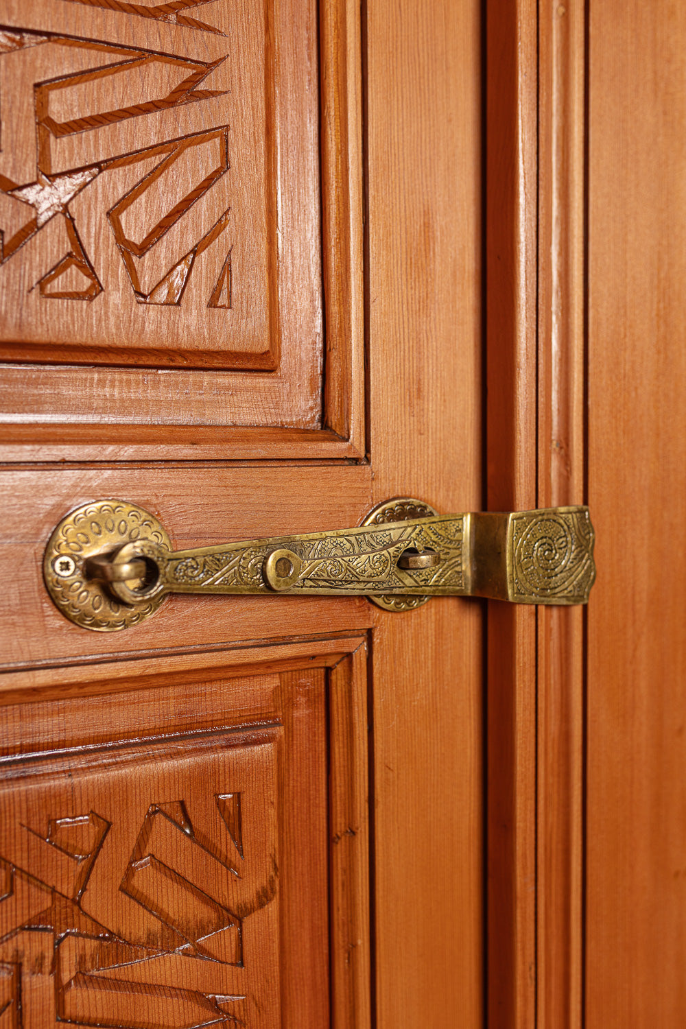 Carved Moroccan Cedar Door
