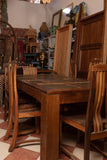 Handcrafted Wood Table & Chair Set