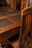 Handcrafted Wood Table & Chair Set