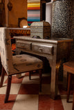 Moroccan Silver Metal Console