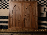Moorish Arch Walnut Cabinet