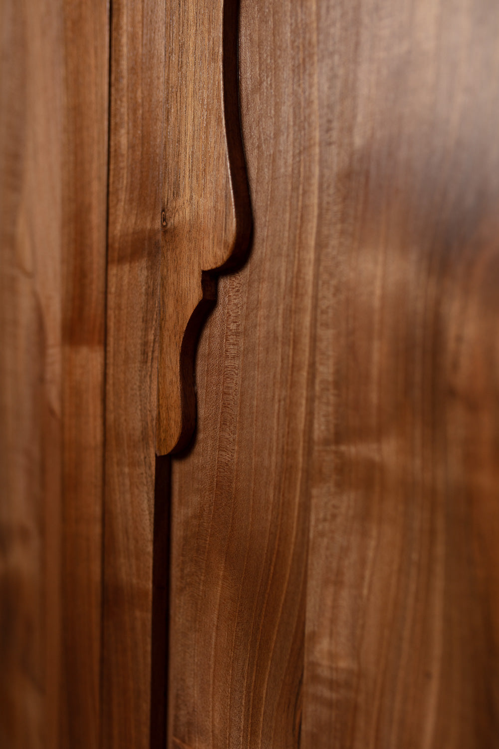 Moorish Arch Walnut Cabinet