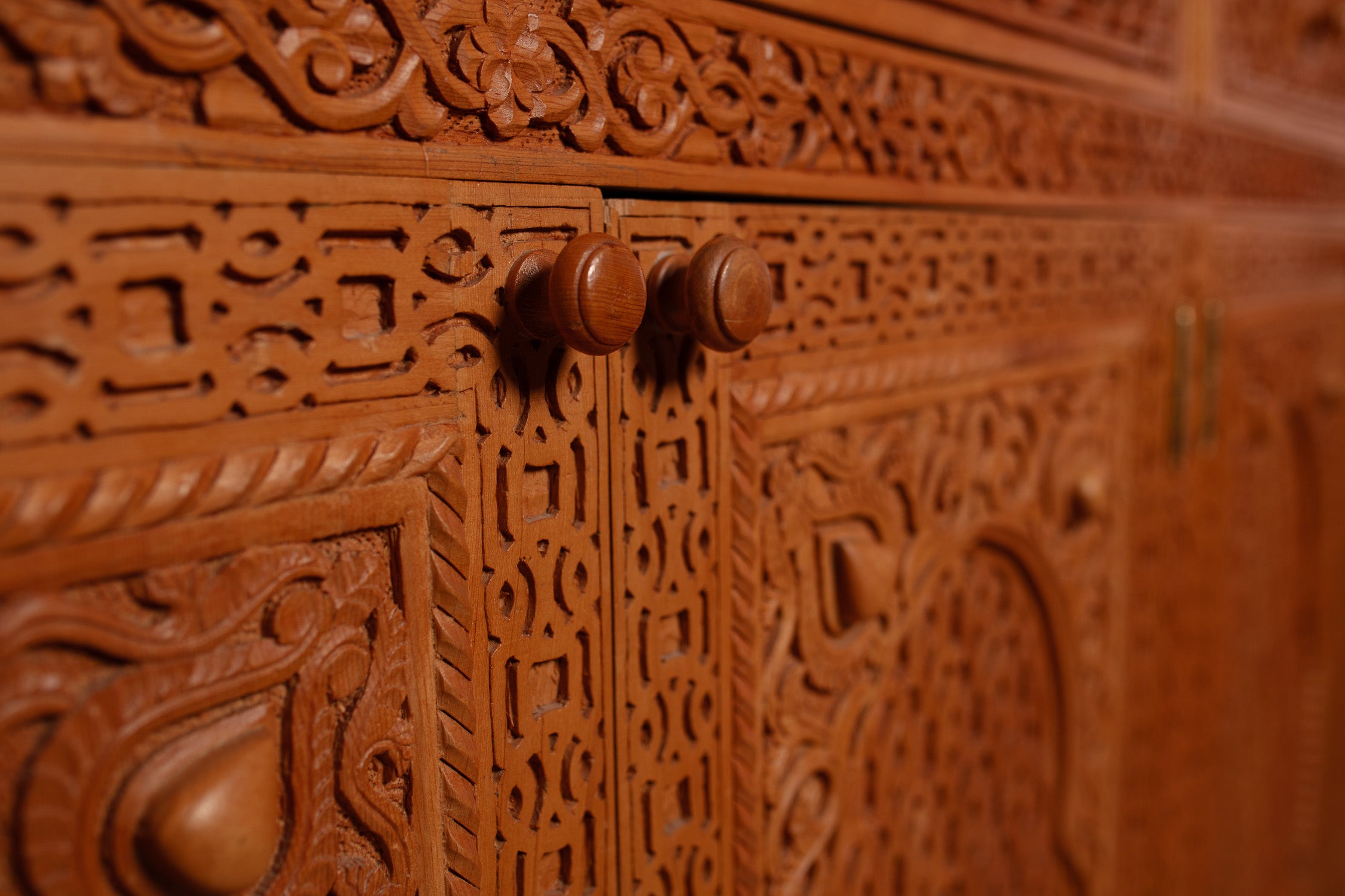 Arched Mirror & Cedar Sideboard