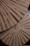 Sunburst Bone Inlay Nesting Tables