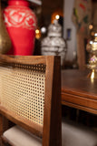 Mid-Century Wood & Cane Dining Set