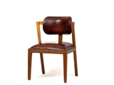 Solid Wood Table & Leather Chairs
