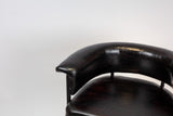 Industrial Leather Bar Stool