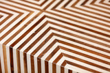 Linear Bone Inlay Coffee Table