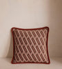 Woven Red Diamond Pattern Cushion