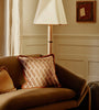 Woven Red Diamond Pattern Cushion