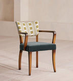 Mid-Century Modern Velvet Armchair