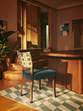Mid-Century Modern Velvet Armchair