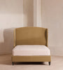 Velvet Wingback Upholstered Bed