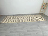 Hand-Woven Geometric Berber Runner
