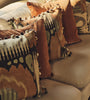 Ikat Print Pillow With Pom Fringe