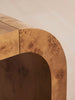 Waterfall Burl Wood Console