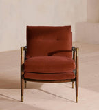 Mid-Century Velvet Accent Chair