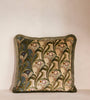 Art Nouveau Floral Fringed Accent Pillow