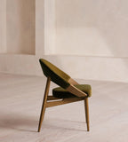 Curved Velvet Dining Chair