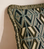 Intricate Woven Geometric Throw Pillow