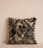 Boho Beige Abstract Pattern Throw Pillow
