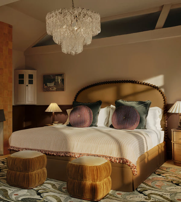 Bobbin Trim Linen Bed