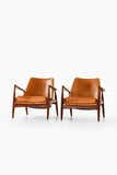 Classic Retro Leather Accent Chair Set