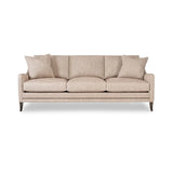 Modern Beige Three-Seater Tailored Sofa