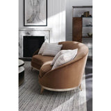 Sophisticated Velvet Sofa with Metallic Trim