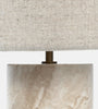 Modern Alabaster Cylinder Table Lamp