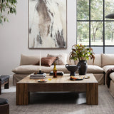 Rustic Wormwood Oak Coffee Table